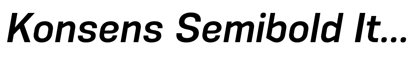 Konsens Semibold Italic